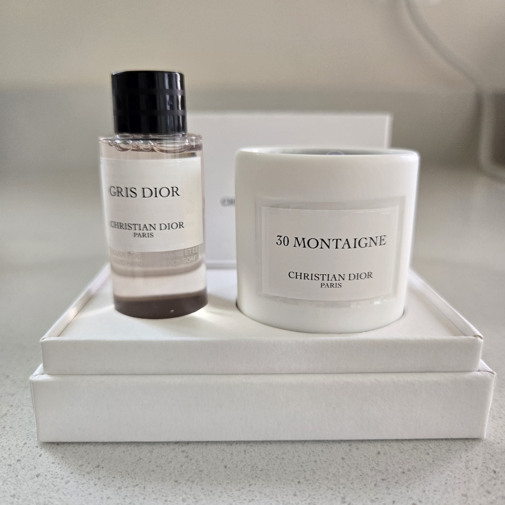 Dior Gift Set - Mini Candle & Soap